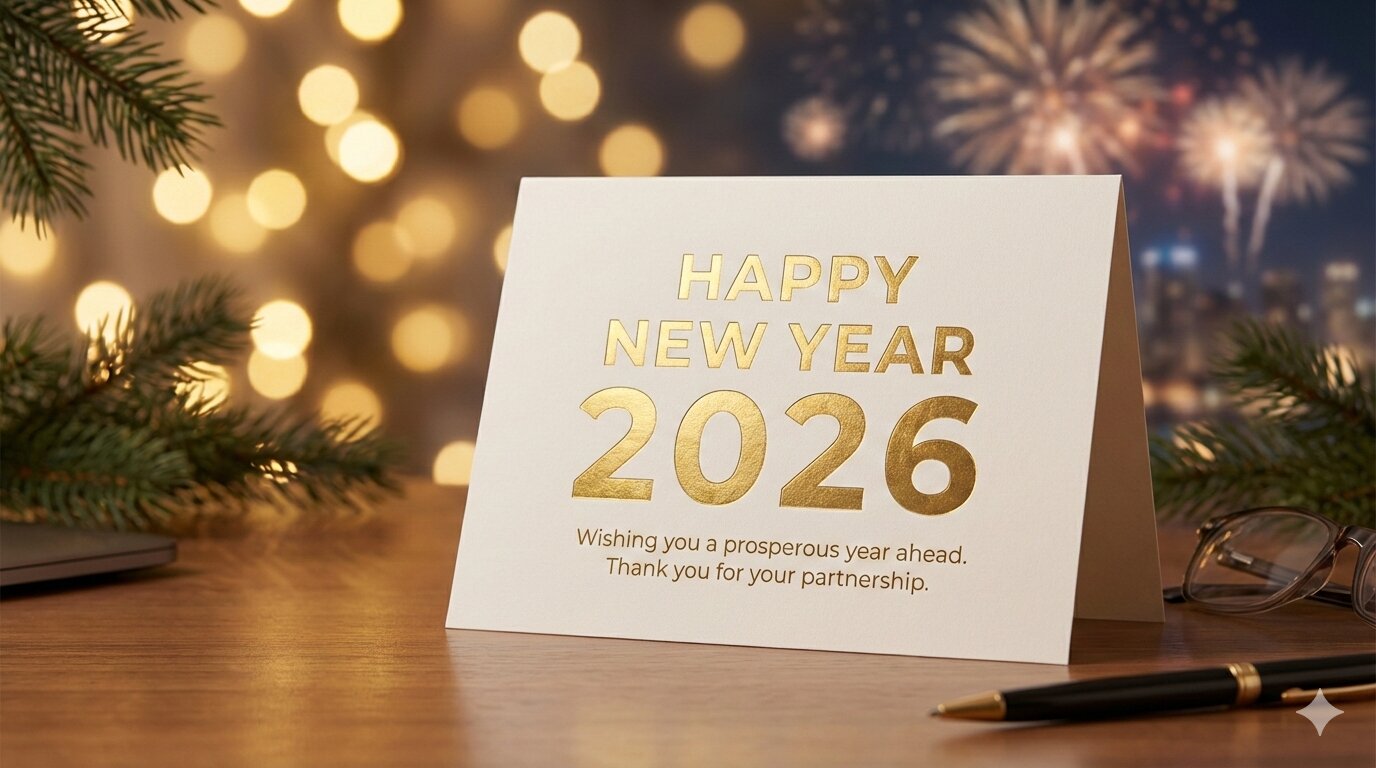 2026 की शुभकामनाएँ, हमारे नए साल की छुट्टियों की व्यवस्था।